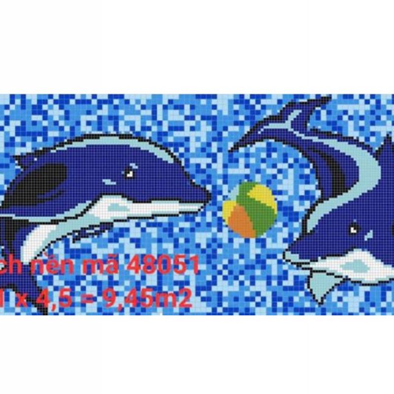 Gạch nền 48051 kích thước 2.1m x 4.5m