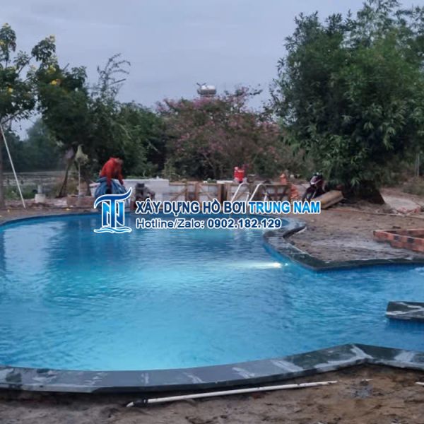 Thi công hồ bơi gia đình - Củ Chi - TP HCM