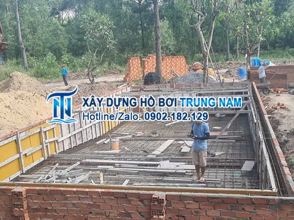 Thi công hồ bơi tại Tân Uyên - Bình Dương